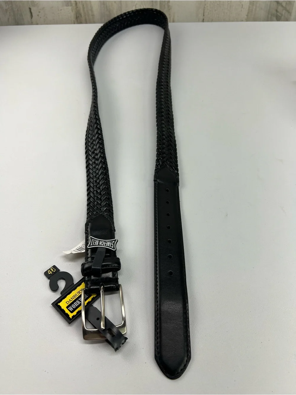 Danbury Workwear Black Braided Belt Size 46